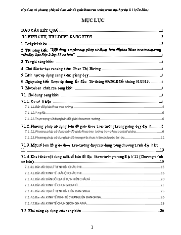 Sáng kiến kinh nghiệm Nội dung và phương pháp sử dụng bản đồ giáo khoa treo tường trong việc dạy học Địa lí lớp 11 cơ bản